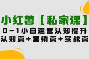 （9910期）小红薯【私家课】0-1玩赚小红书内容营销，认知篇+营销篇+实战篇（11节课）
